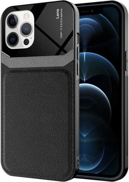 Apple iPhone 12 Pro Uyumlu Kılıf Zore Emiks Kapak, Siyah