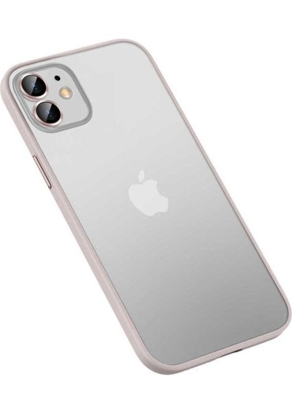 Apple iPhone 12 Uyumlu Kılıf Zore Retro Kapak, Rose Gold
