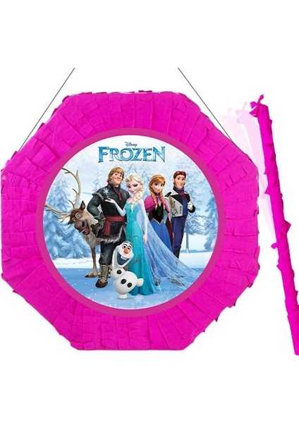 Elsa Anna Karlar Ülkesi Pinyata 42 cm + Sopası