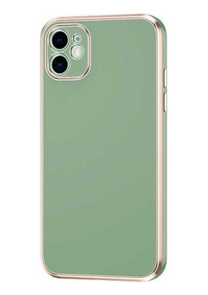 Apple iPhone 12 Uyumlu Kılıf Zore Bark Kapak, Açık Yeşil