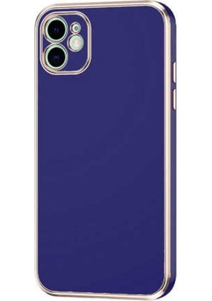 Apple iPhone 12 Uyumlu Kılıf Zore Bark Kapak, Lacivert
