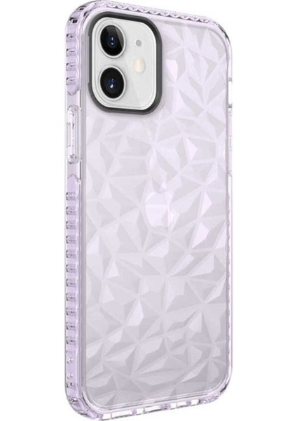 Apple iPhone 12 Uyumlu Kılıf Zore Buzz Kapak, Mor