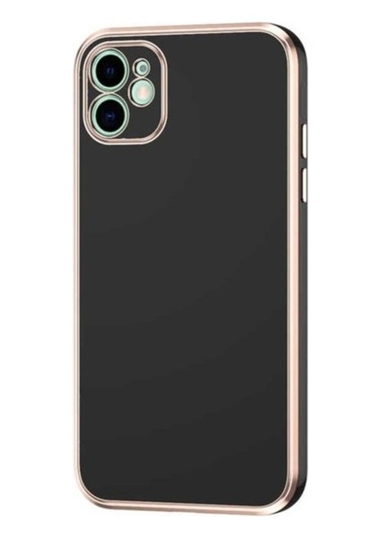 Apple iPhone 12 Uyumlu Kılıf Zore Bark Kapak, Siyah