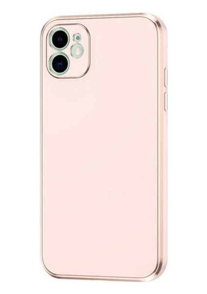 Apple iPhone 12 Uyumlu Kılıf Zore Bark Kapak, Rose Gold