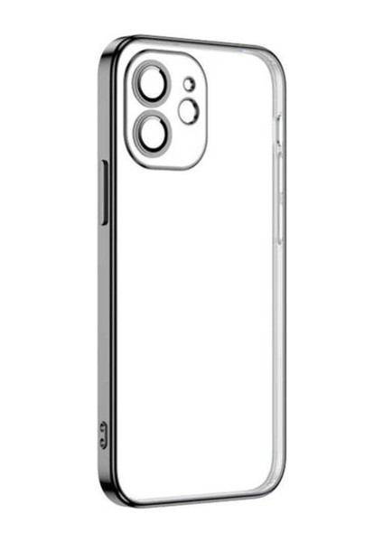 Apple iPhone 12 Uyumlu Kılıf Zore Krep Kapak, Siyah