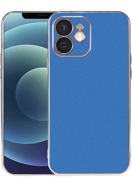Apple iPhone 12 Uyumlu Kılıf Zore Viyana Kapak, Saks Mavi