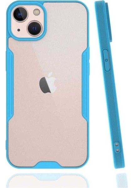 Apple iPhone 13 Mini Uyumlu Kılıf Zore Parfe Kapak, Mavi