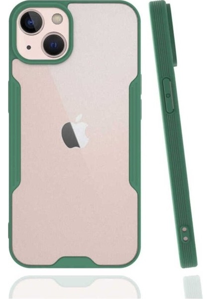 Apple iPhone 13 Mini Uyumlu Kılıf Zore Parfe Kapak, Koyu Yeşil