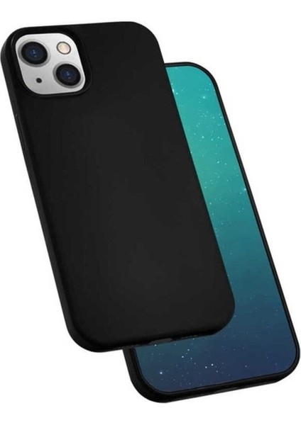 Apple iPhone 13 Mini Uyumlu Kılıf Zore Silk Silikon, Siyah