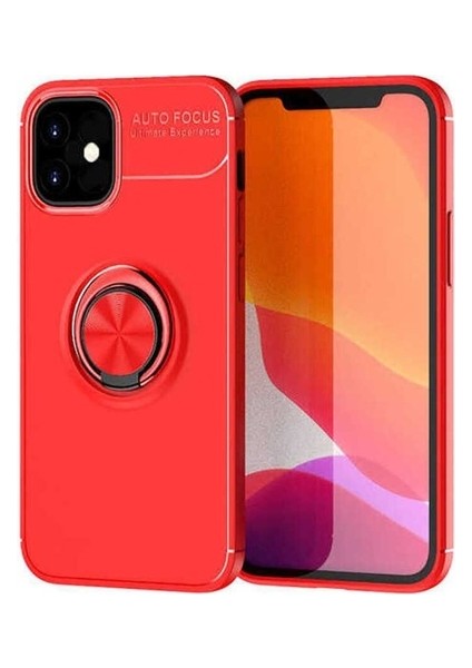 Apple iPhone 12 Uyumlu Kılıf Zore Ravel Silikon Kapak, Kırmızı