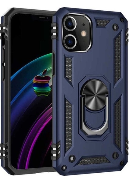 Apple iPhone 12 Uyumlu Kılıf Zore Vega Kapak, Mavi