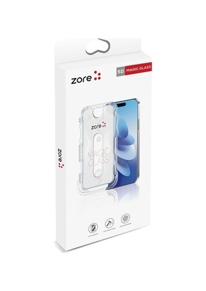 Apple iPhone 12 Uyumlu Zore Kolay Uygulama Aparatlı 5d Magic Glass Cam Ekran Koruyucu fiyatları