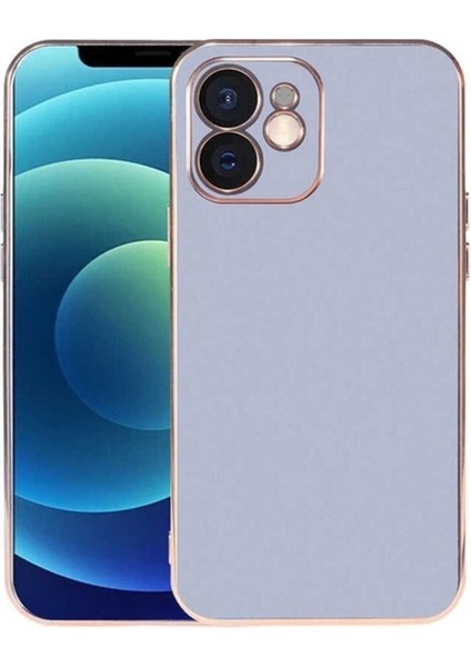 Apple iPhone 12 Uyumlu Kılıf Zore Viyana Kapak, Mavi Açık
