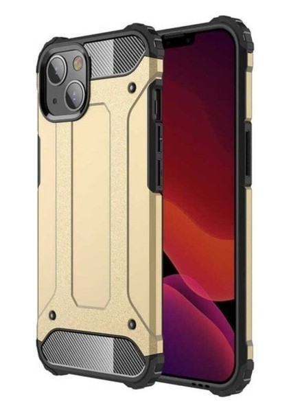 Apple iPhone 13 Mini Uyumlu Kılıf Zore Crash Silikon Kapak, Gold
