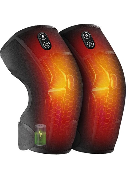 Titreşim Diz Akülü Masaj Aleti, 3'ü 1 Arada Grafen Isıtma Pedi