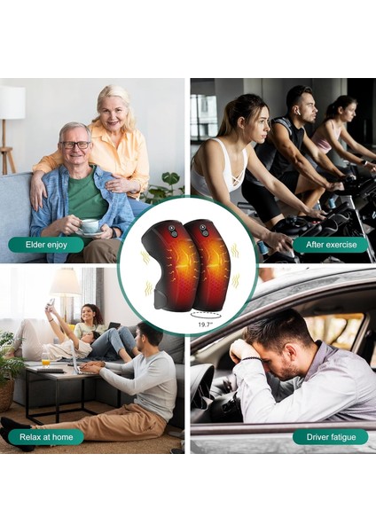 Titreşim Diz Akülü Masaj Aleti, 3'ü 1 Arada Grafen Isıtma Pedi indirimleri