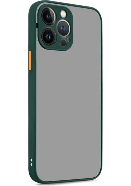 Apple iPhone 13 Pro Max Uyumlu Kılıf Zore Hux Kapak, Koyu Yeşil
