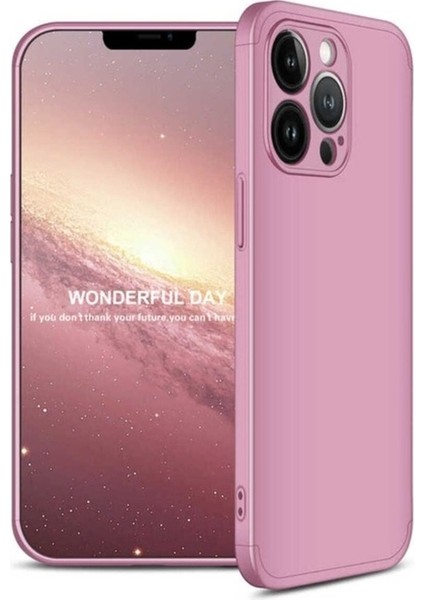 Apple iPhone 13 Pro Max Uyumlu Kılıf Zore Ays Kapak, Rose Gold