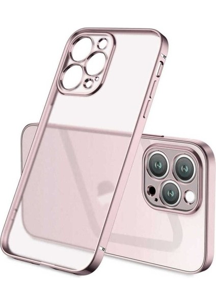 Apple iPhone 13 Pro Max Uyumlu Kılıf Zore Mat Gbox Kapak, Rose Gold