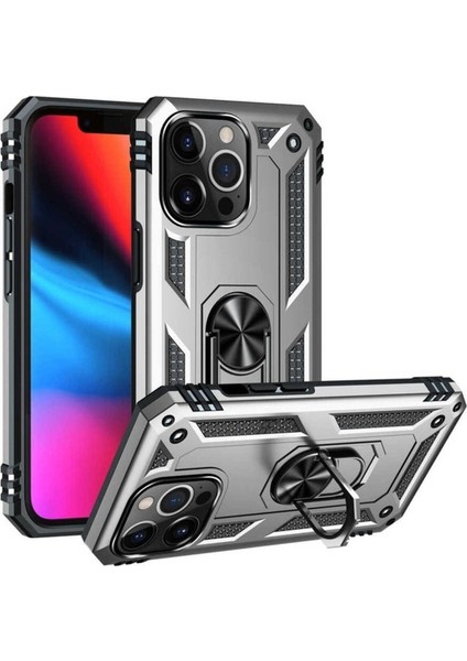 Apple iPhone 13 Pro Uyumlu Kılıf Zore Vega Kapak, Gri