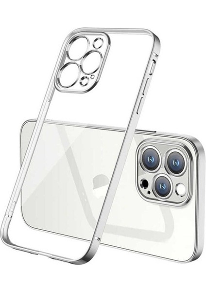 Apple iPhone 13 Pro Max Uyumlu Kılıf Zore Gbox Kapak, Gümüş