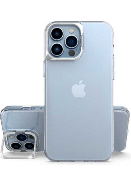 Apple iPhone 13 Pro Max Uyumlu Kılıf Zore Skuba Kapak, Gümüş