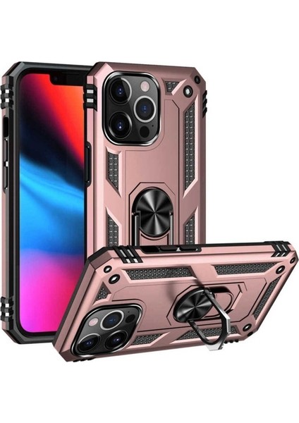Apple iPhone 13 Pro Max Uyumlu Kılıf Zore Vega Kapak, Rose Gold