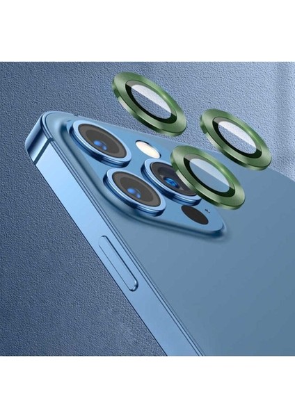 Apple iPhone 13 Pro Uyumlu Cl-07 Kamera Lens Koruyucu, Koyu Yeşil