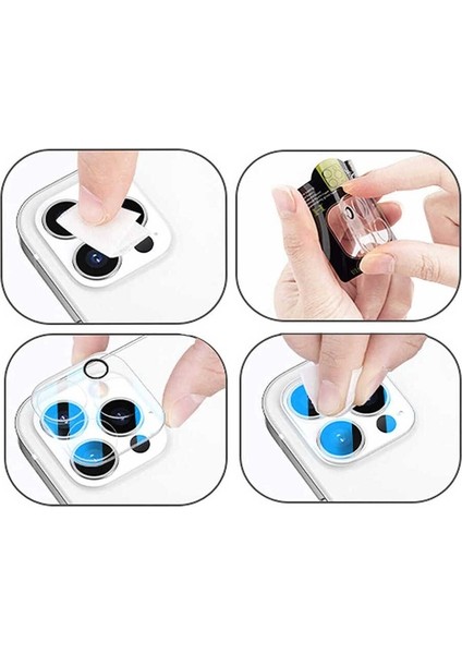 Apple iPhone 13 Pro Max Uyumlu Zore Kamera Lens Koruyucu Cam Filmi
