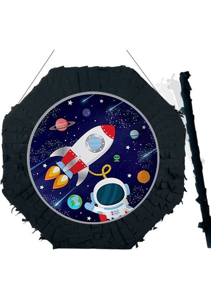 Uzay Pinyata 42 cm + Sopası
