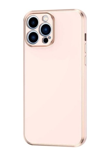 Apple iPhone 13 Pro Uyumlu Kılıf Zore Bark Kapak, Rose Gold