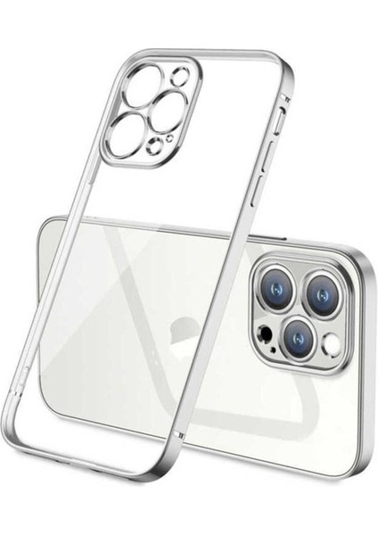 Apple iPhone 13 Pro Uyumlu Kılıf Zore Gbox Kapak, Gümüş