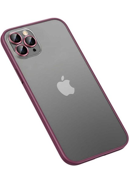 Apple iPhone 13 Pro Uyumlu Kılıf Zore Retro Kapak, Koyu Mor
