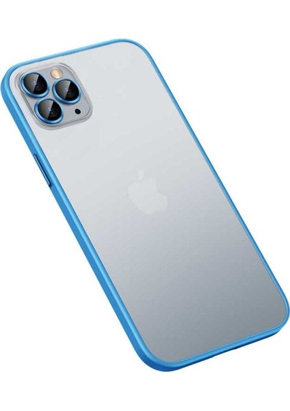 Apple iPhone 13 Pro Uyumlu Kılıf Zore Retro Kapak, Mavi