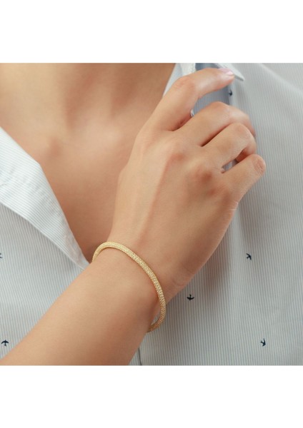 925 Ayar Gümüş Elegant Bileklik ( Altın Kaplama ) fiyatları