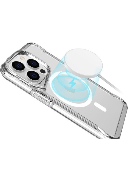 Apple iPhone 13 Pro Uyumlu Kılıf Zore Magsafe Şarj Özellikli T-Max Magsafe Kapak