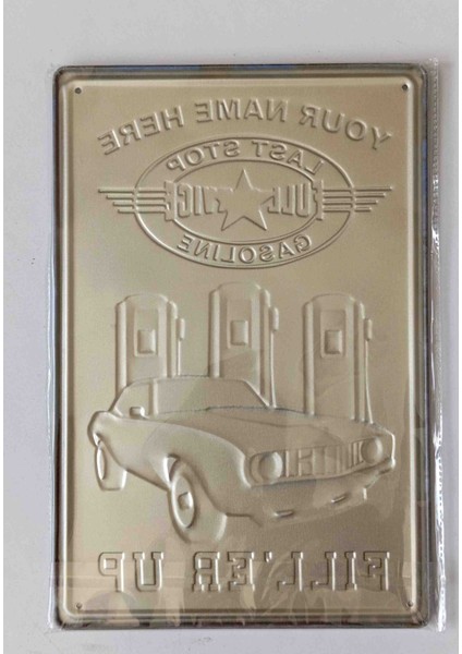 Metal Dekoratif Araba Temalı Plaka 20-30 cm fiyatları
