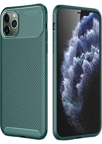 Apple iPhone 11 Pro Uyumlu Kılıf Zore Negro Silikon Kapak, Yeşil