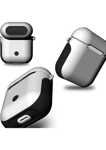 Apple Air Pods Uyumlu Kılıf Zore Shockproof Silikon, Beyaz