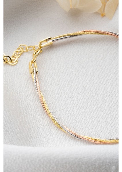 925 Ayar Gümüş Rose Gold Dorika Bileklik fırsatları
