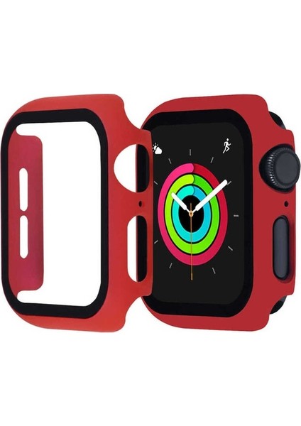 Apple Watch 38MM Uyumlu Zore Watch Gard 01 Ekran Koruyucu, Kırmızı