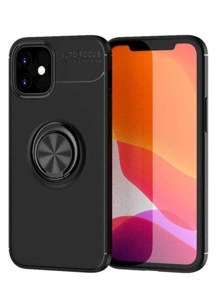 Apple iPhone 12 Mini Uyumlu Kılıf Zore Ravel Silikon Kapak, Siyah