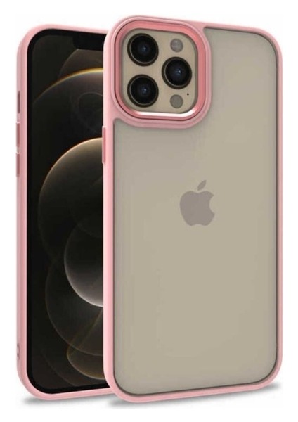 Apple iPhone 12 Pro Max Uyumlu Kılıf Zore Flora Kapak, Rose Gold