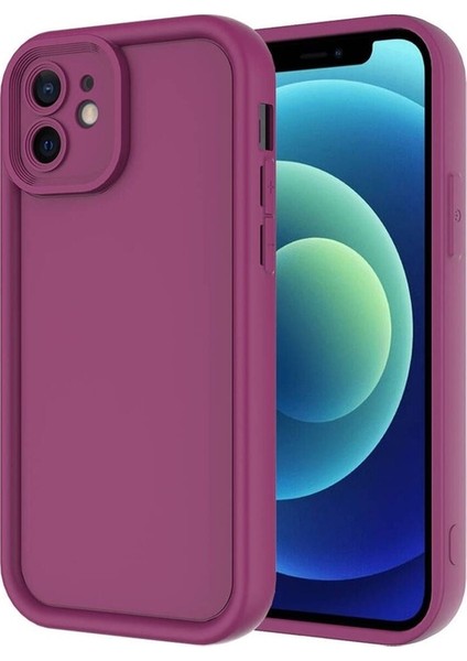 Apple iPhone 11 Uyumlu Kılıf Kamera Korumalı Zore Ananas Kapak, Mürdüm