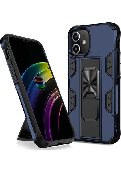 Apple iPhone 12 Pro Uyumlu Kılıf Zore Volve Kapak, Lacivert