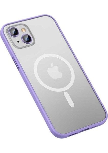 Apple iPhone 13 Uyumlu Kılıf Zore Mokka Wireless Kapak, Lila
