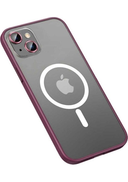 Apple iPhone 13 Uyumlu Kılıf Zore Mokka Wireless Kapak, Koyu Mor