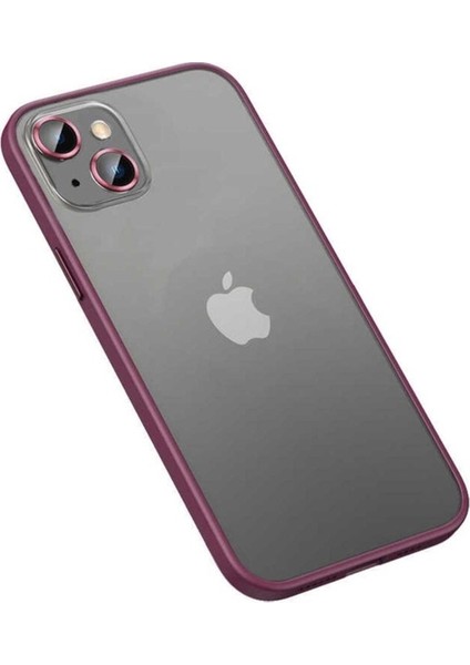 Apple iPhone 13 Uyumlu Kılıf Zore Retro Kapak, Koyu Mor