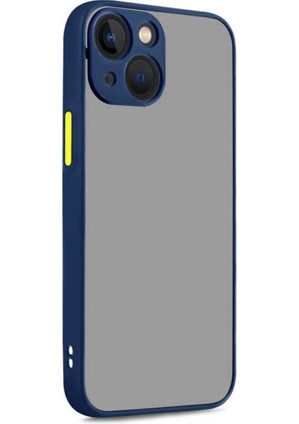Apple iPhone 13 Uyumlu Kılıf Zore Hux Kapak, Lacivert