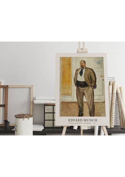 Modern Kanvas Tablo Edvard Much Sanatsal Tablo Salon Duvar Dekor Cafe Dekor Duvar Tablosu